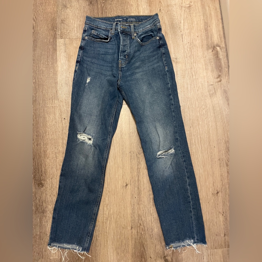 Old Navy Sky High Straight Jeans